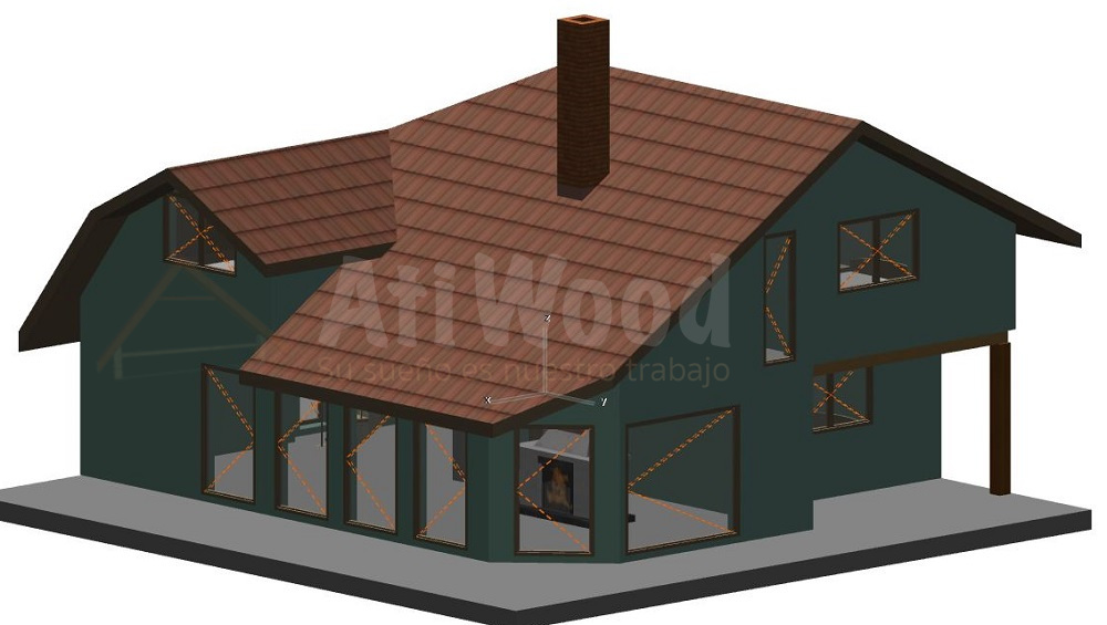 Casa prefabricada Casa prefabricada 148 m² de AtiWood