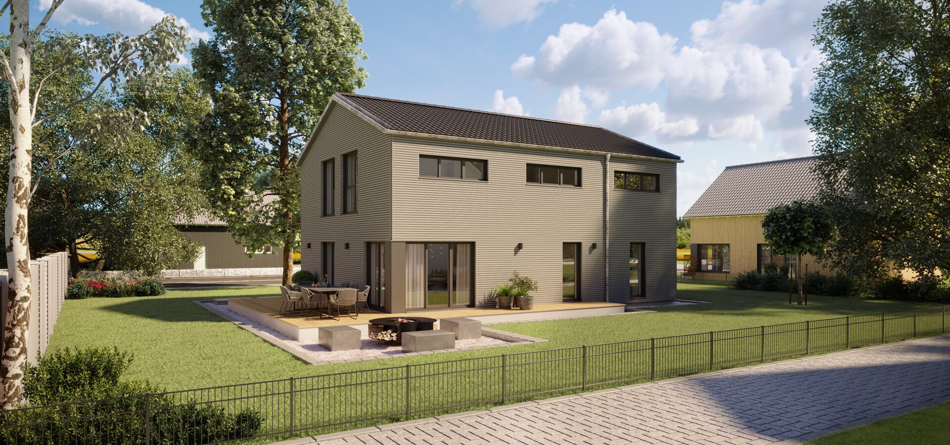 Casa prefabricada Hochhinaus de Baufritz