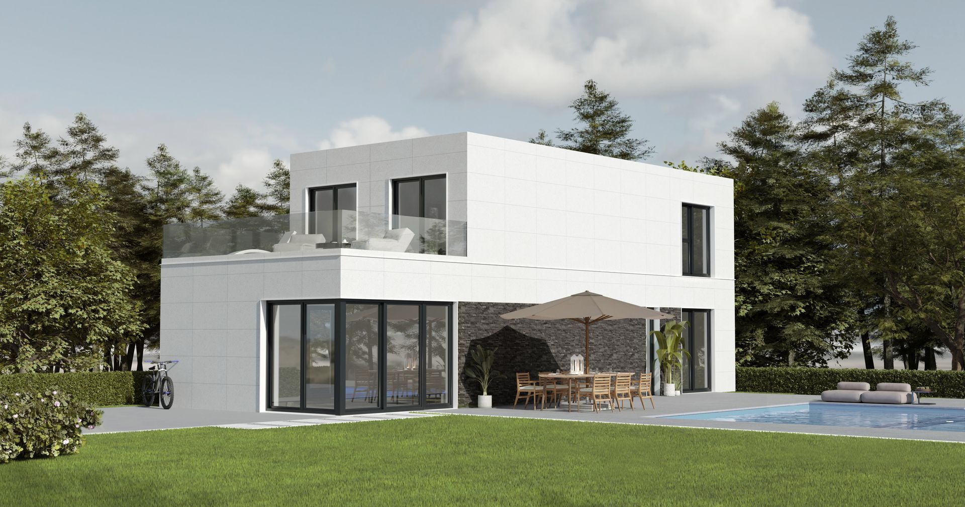 Casa prefabricada Casa modular de diseño Cube 175 de Casas Cube