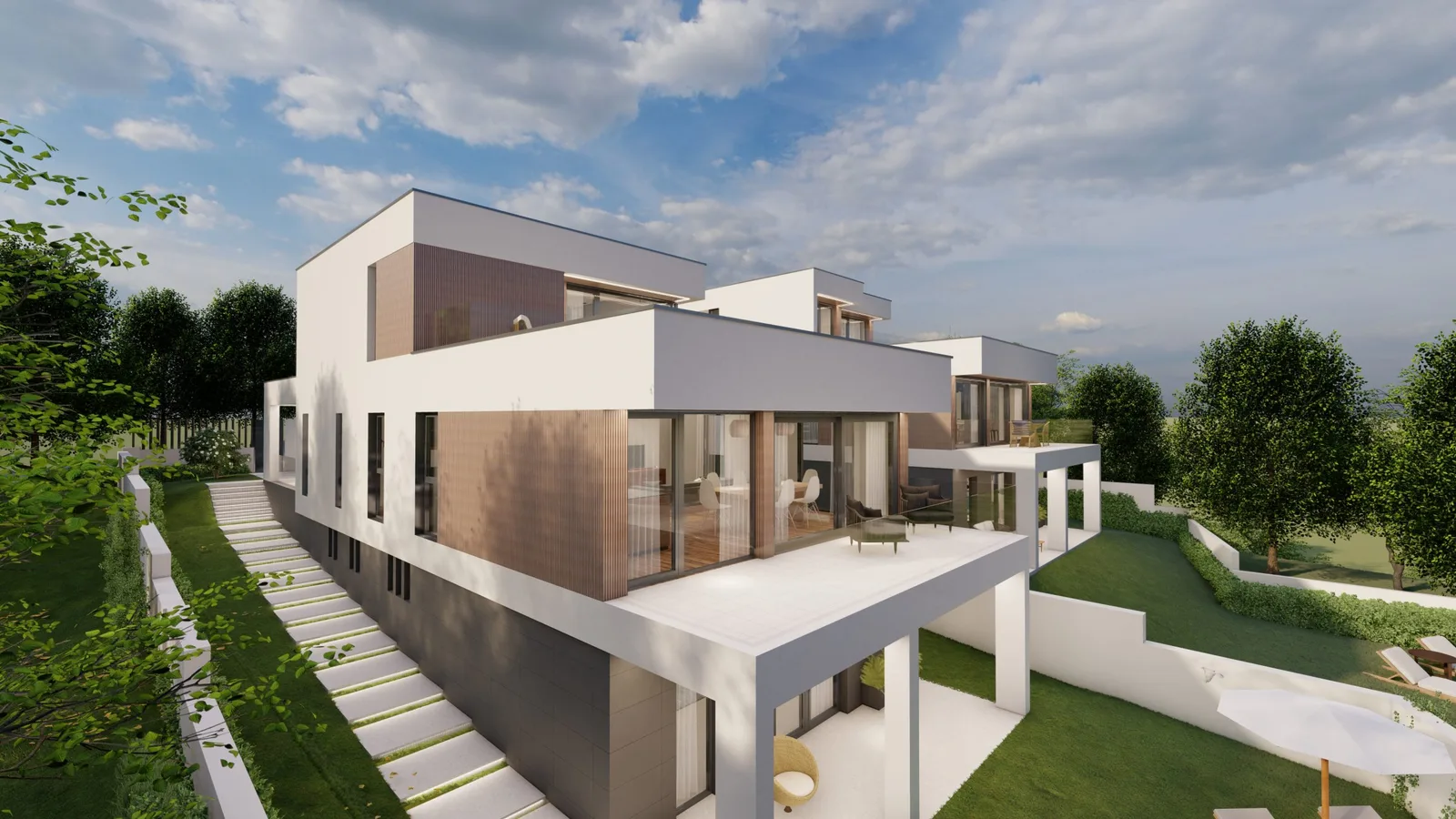 Casas Morogos, dos viviendas a medida en Ourense, de Customizable