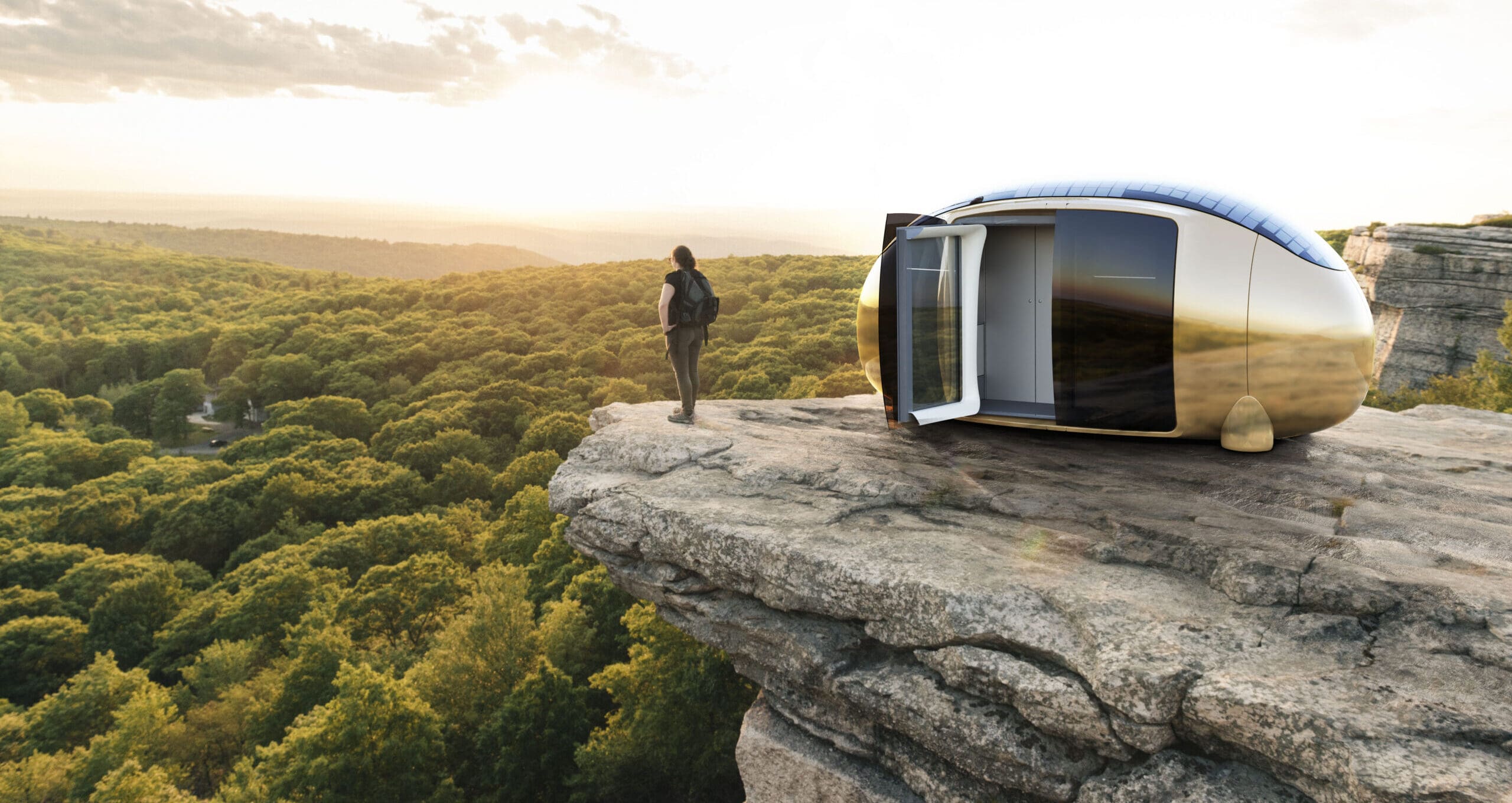 Casa prefabricada Microcasa ovoide autosuficiente Ecocapsule de Ecocapsule