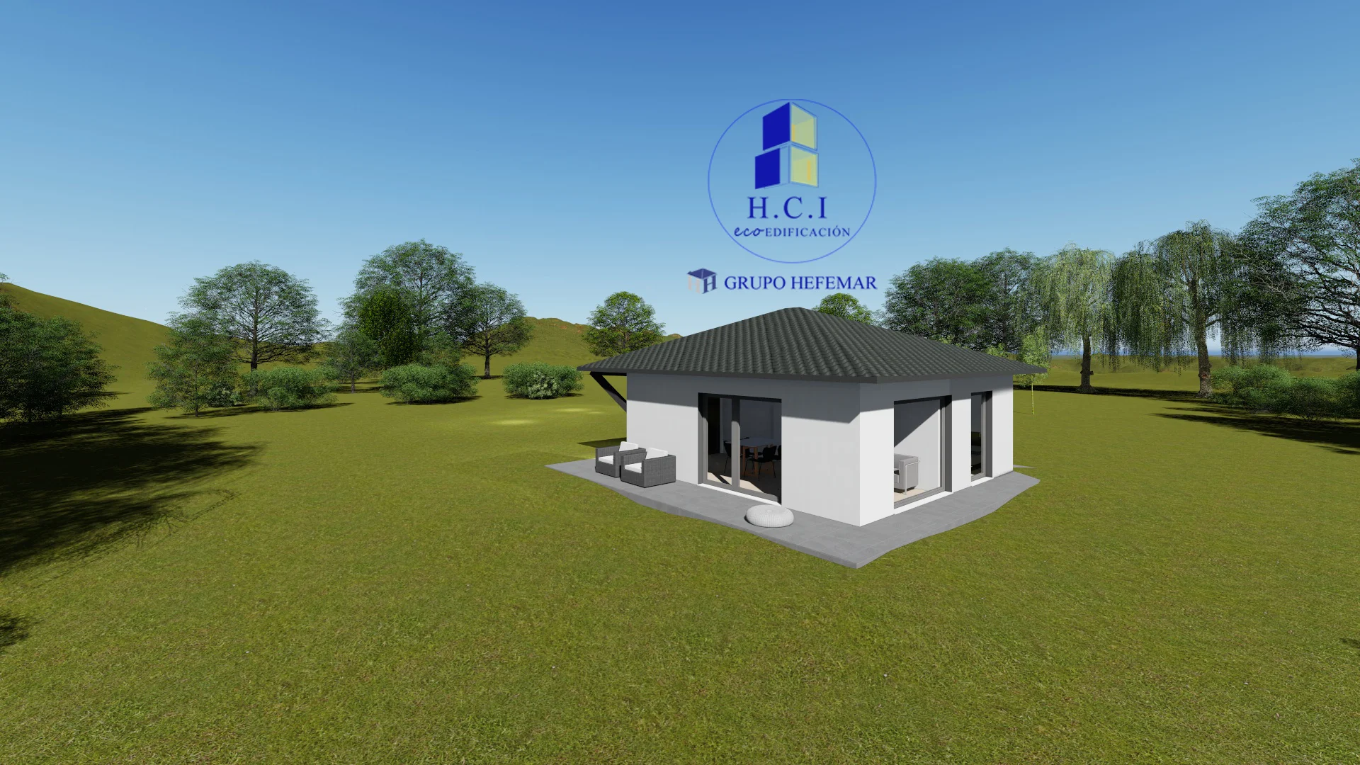 Casa prefabricada Project 54 m² (cubierta a 4 aguas) de HCI Ecoedificación · imagen 2