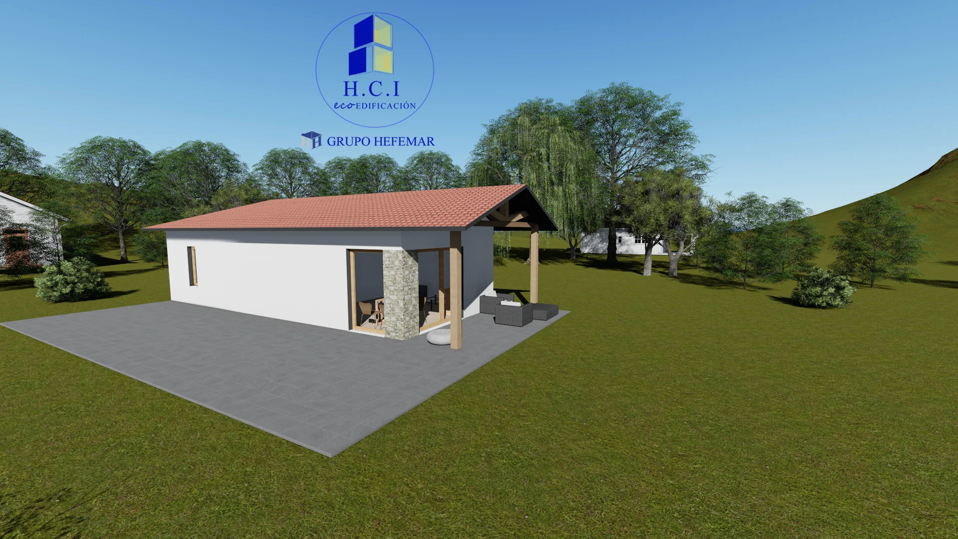 Casa prefabricada Project 61 m² (cubierta a 4 aguas) de HCI Ecoedificación · imagen 2