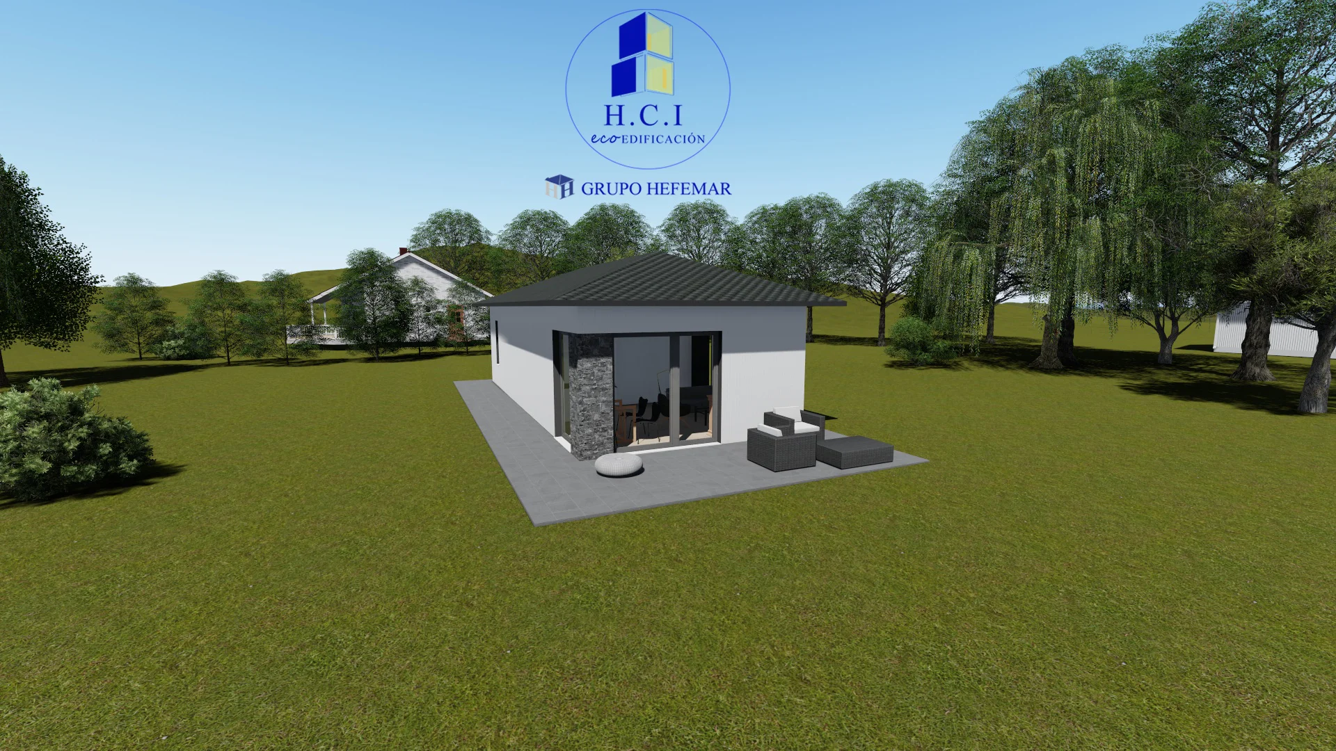 Casa prefabricada Project 61 m² (cubierta a 4 aguas) de HCI Ecoedificación · imagen 4
