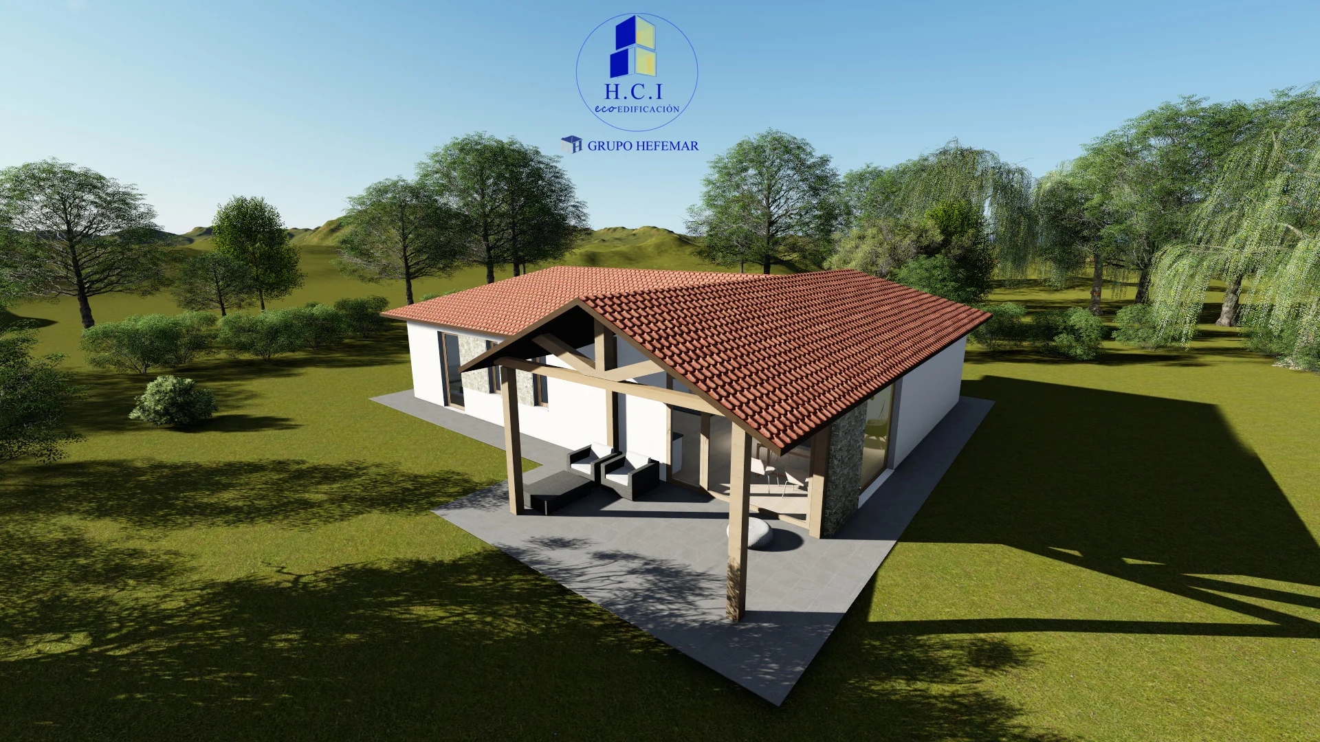 Casa prefabricada Project 91 m² (cubierta a 4 aguas) de HCI Ecoedificación · imagen 2