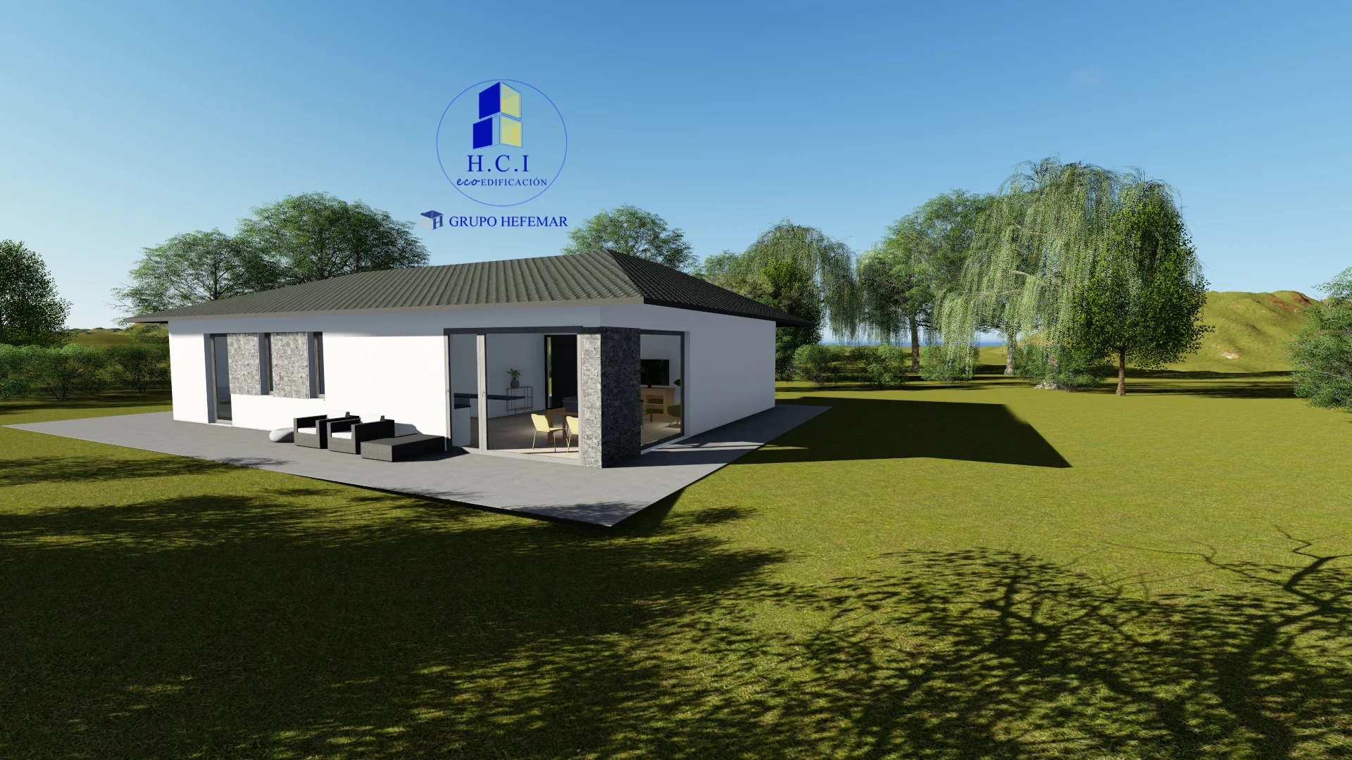 Casa prefabricada Project 91 m² (cubierta a 4 aguas) de HCI Ecoedificación · imagen 3