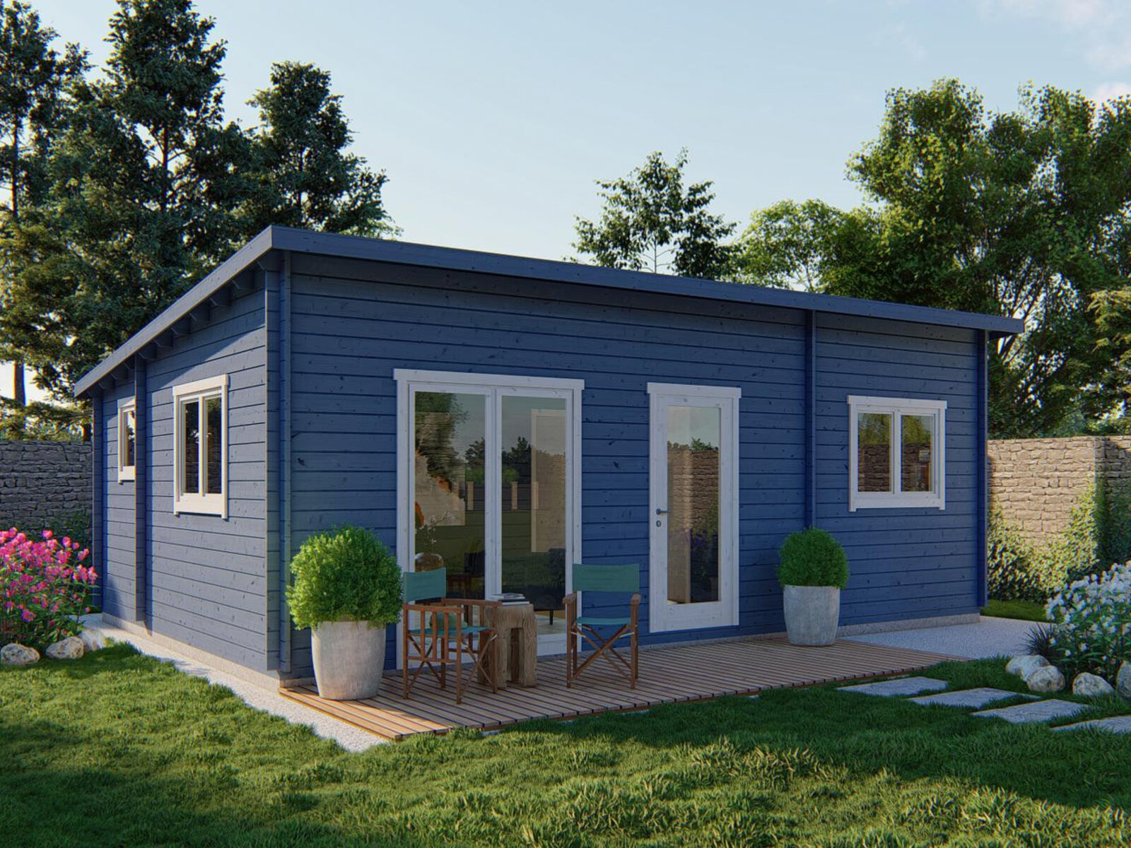 Casa prefabricada Casa de madera Las Palmas, 48 m² y 3 dormitorios de Hobycasa