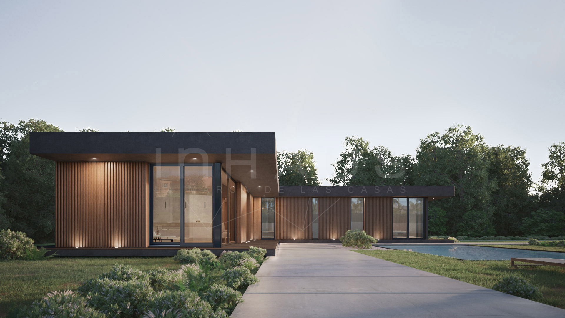 Casa prefabricada Casa de diseño Toledo, 154 m² y 3 dormitorios de inHAUS