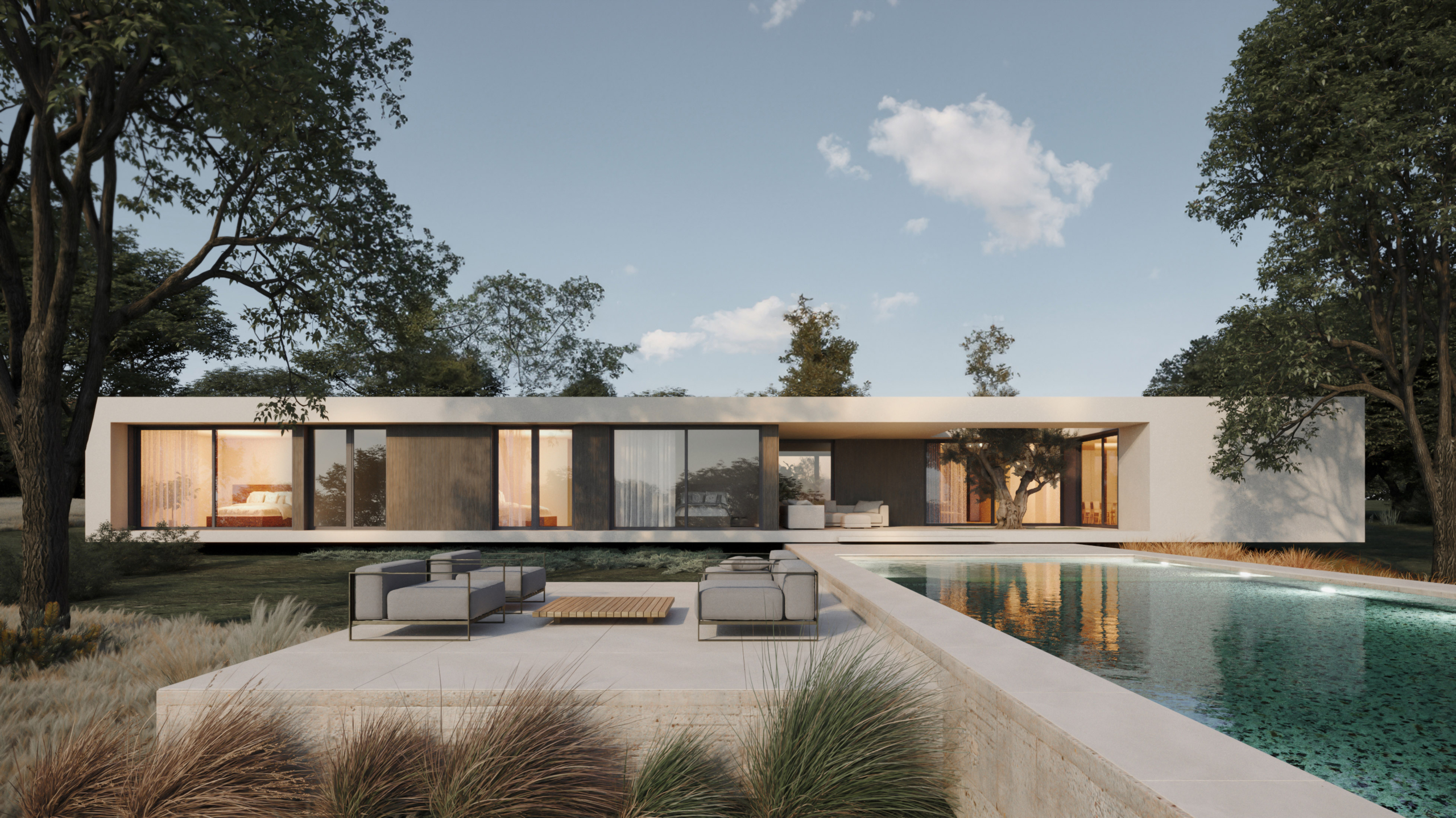 Casa prefabricada Villa de lujo Zamora, 377 m² en una planta de inHAUS