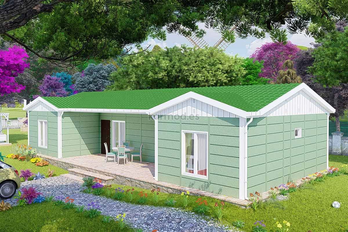 Casa de Acero 102 m² - Durabilidad y Confort