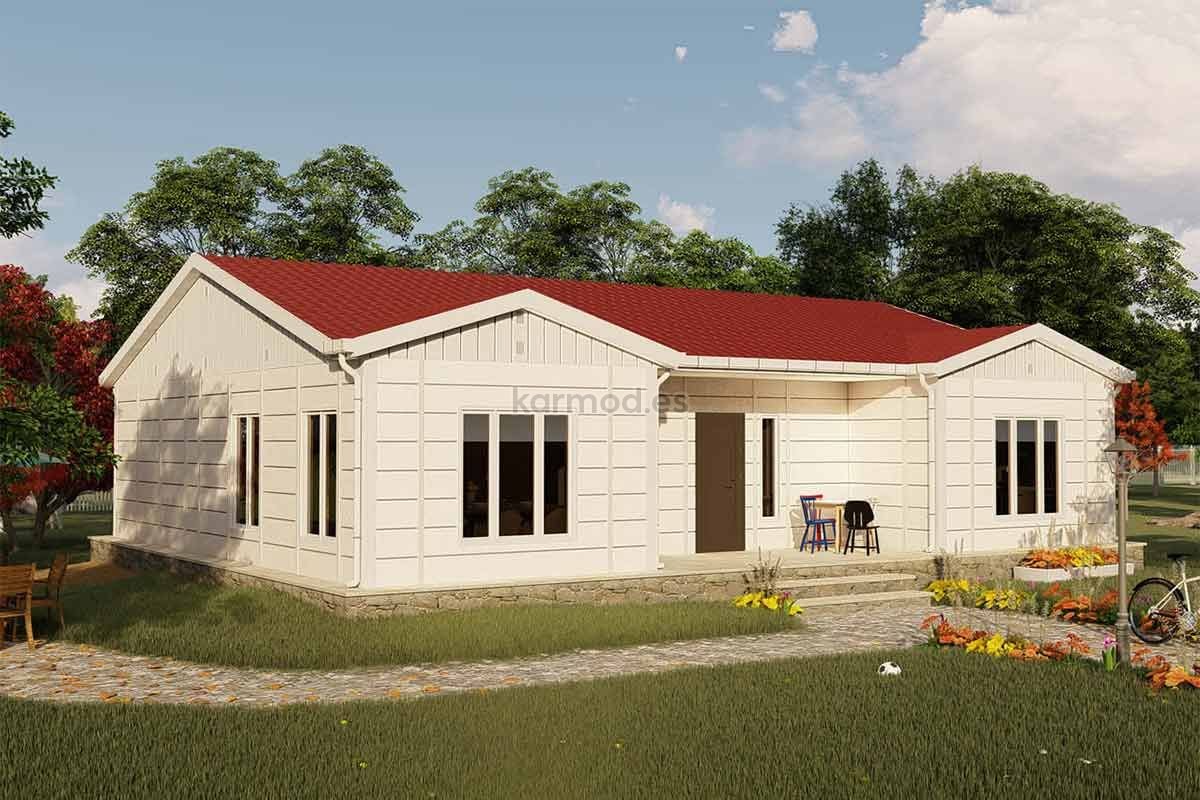 Casa prefabricada de acero de 117 m² con 3 dormitorios de Karmod España