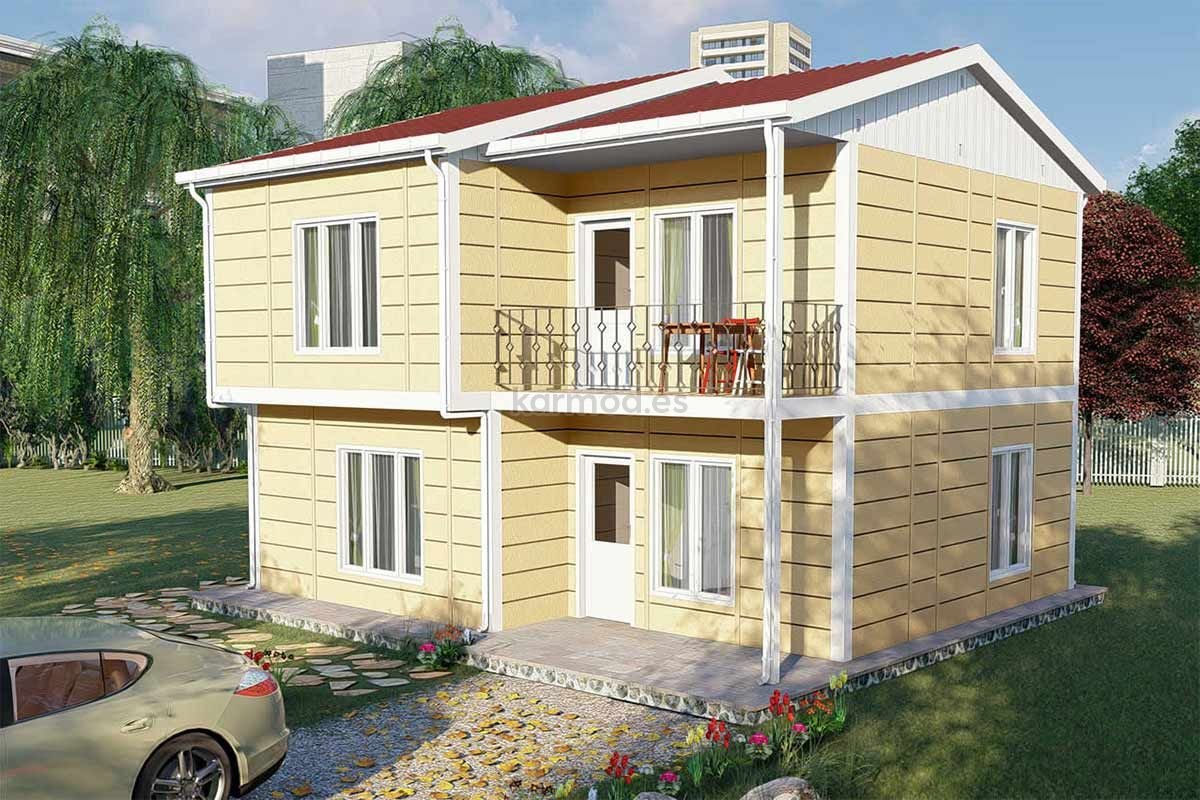 Casa prefabricada de acero de 121 m² y dos plantas de Karmod España