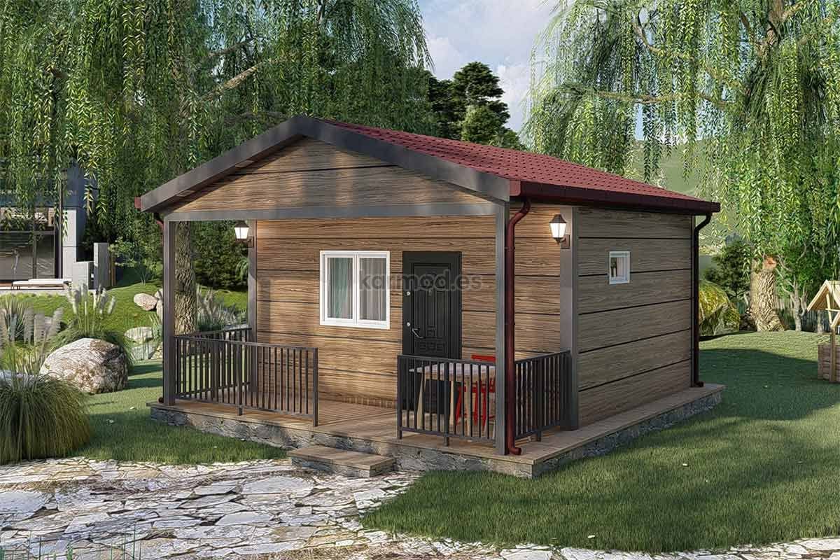 Casa prefabricada Minicasa prefabricada de acero de 20 m² con porche de Karmod España