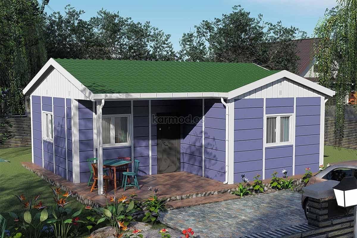 Casa prefabricada de acero de 44 m² con 2 dormitorios de Karmod España