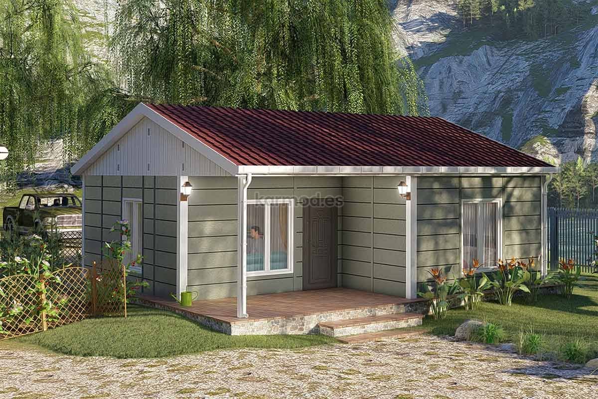 Casa prefabricada de acero de 54 m² con 2 dormitorios de Karmod España