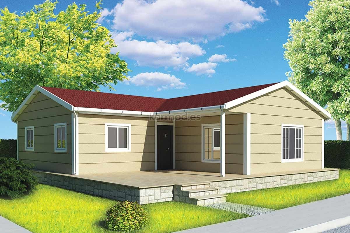 Casa prefabricada de acero de 107 m² en una sola planta de Karmod España