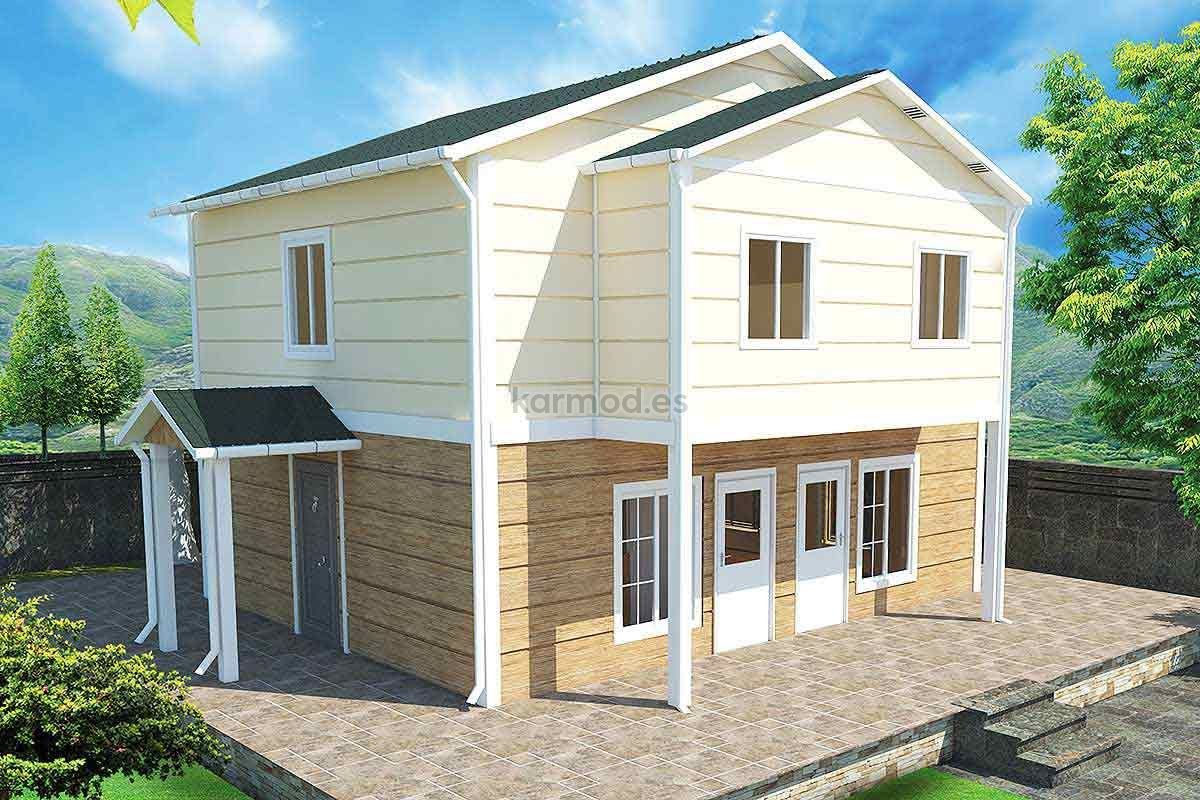 Casa prefabricada de acero de 114 m² y 3 dormitorios de Karmod España