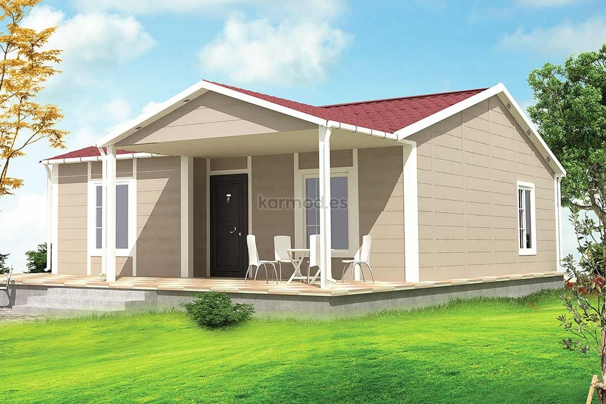 Casa prefabricada de acero 75 m² con dos baños de Karmod España
