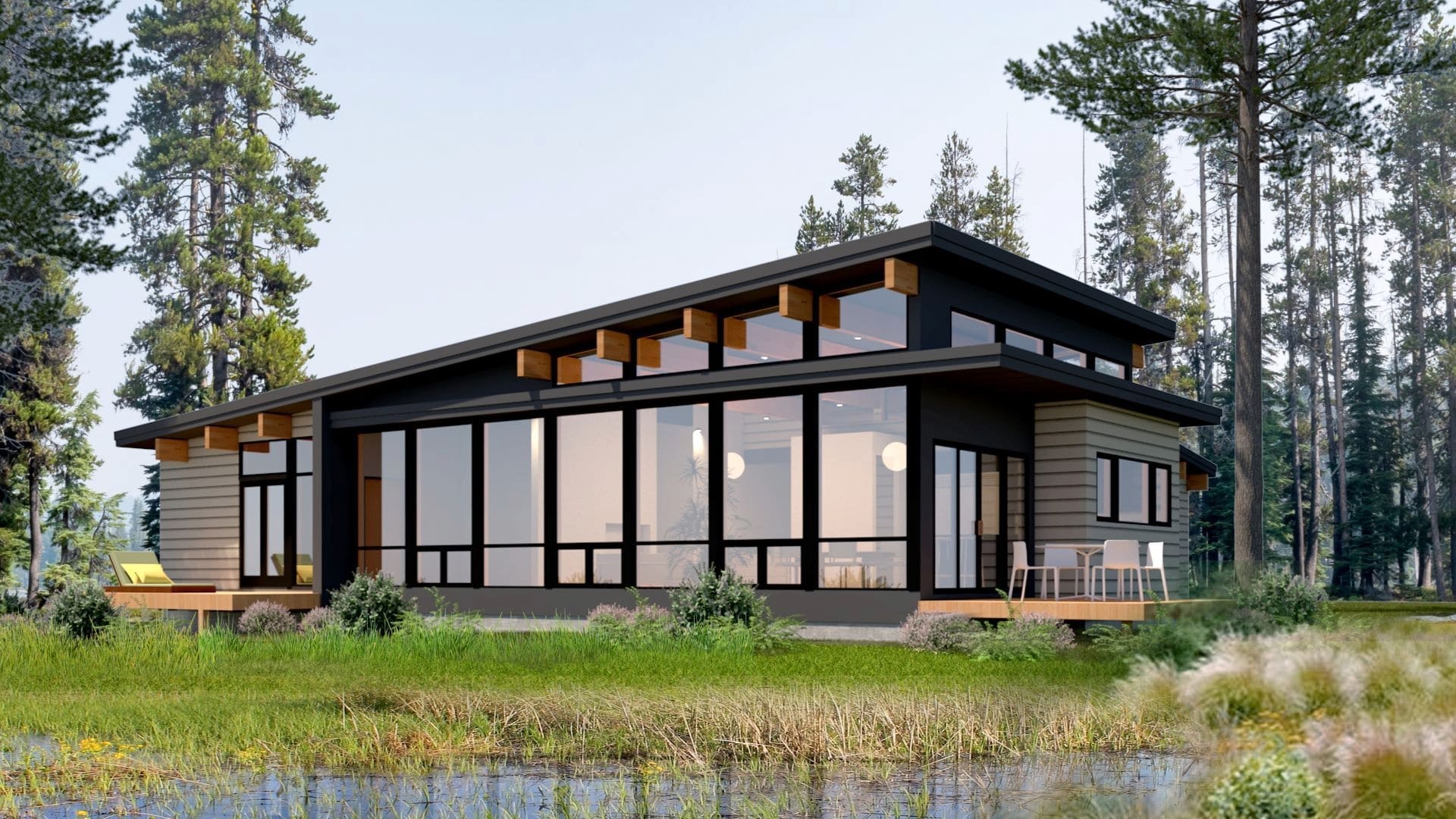 Casa prefabricada Casa de diseño de madera Dasos 1740, 162 m² de Lindal Cedar Homes