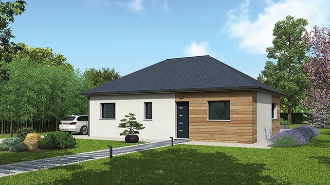 Casa prefabricada Casa de madera de una planta Natiban, 75 m² de Natilia