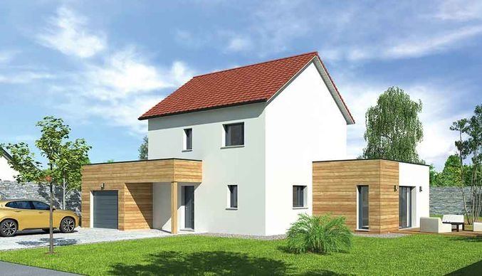 Casa prefabricada Casa de madera contemporánea Natimove, 118 m² de Natilia