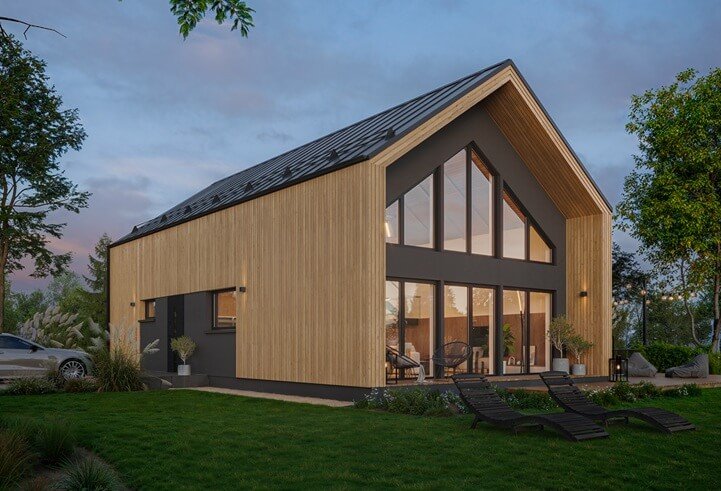 Casa prefabricada de madera Nordvik de 143 m² de Norges Hus