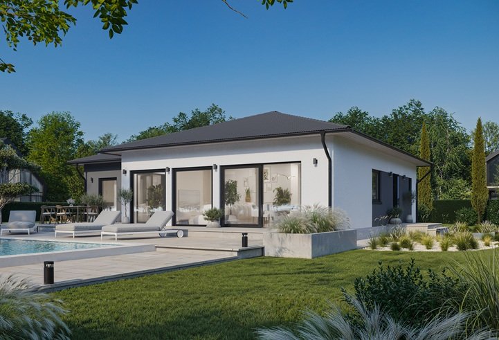 Casa prefabricada 137.2 de cubierta a cuatro aguas y 137 m² de Norges Hus · imagen 2