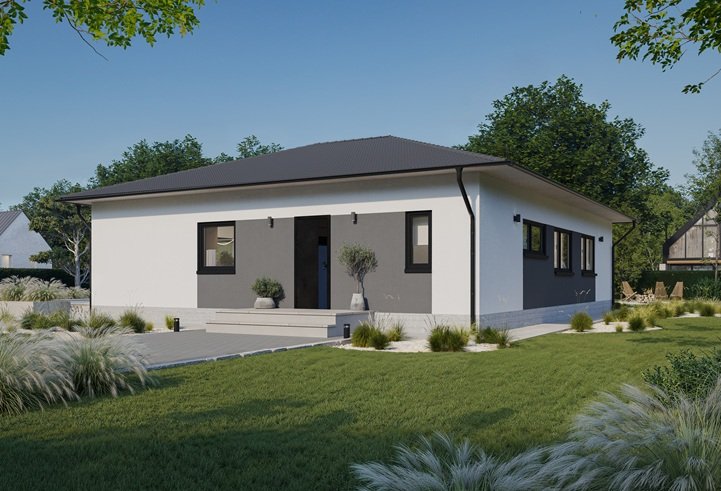 Casa prefabricada 137.2 de cubierta a cuatro aguas y 137 m² de Norges Hus · imagen 3