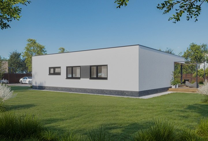Casa prefabricada 137.3 de cubierta plana y 137 m² de Norges Hus · imagen 3