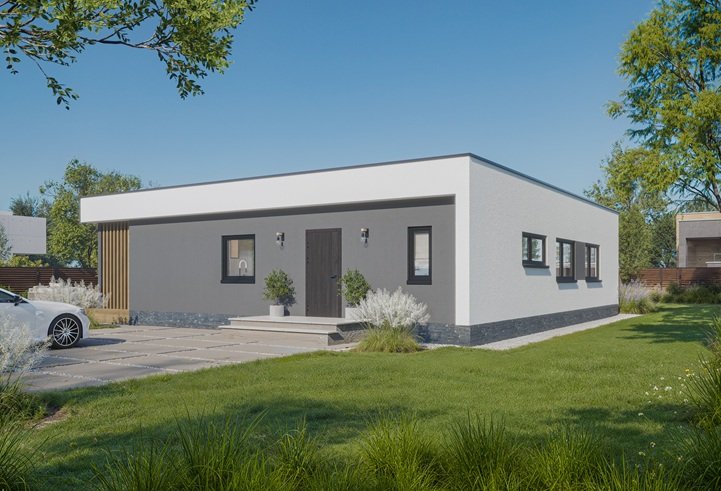Casa prefabricada 137.3 de cubierta plana y 137 m² de Norges Hus · imagen 4