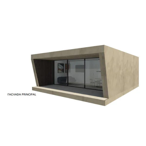 P3 two-bedroom concrete prefab home