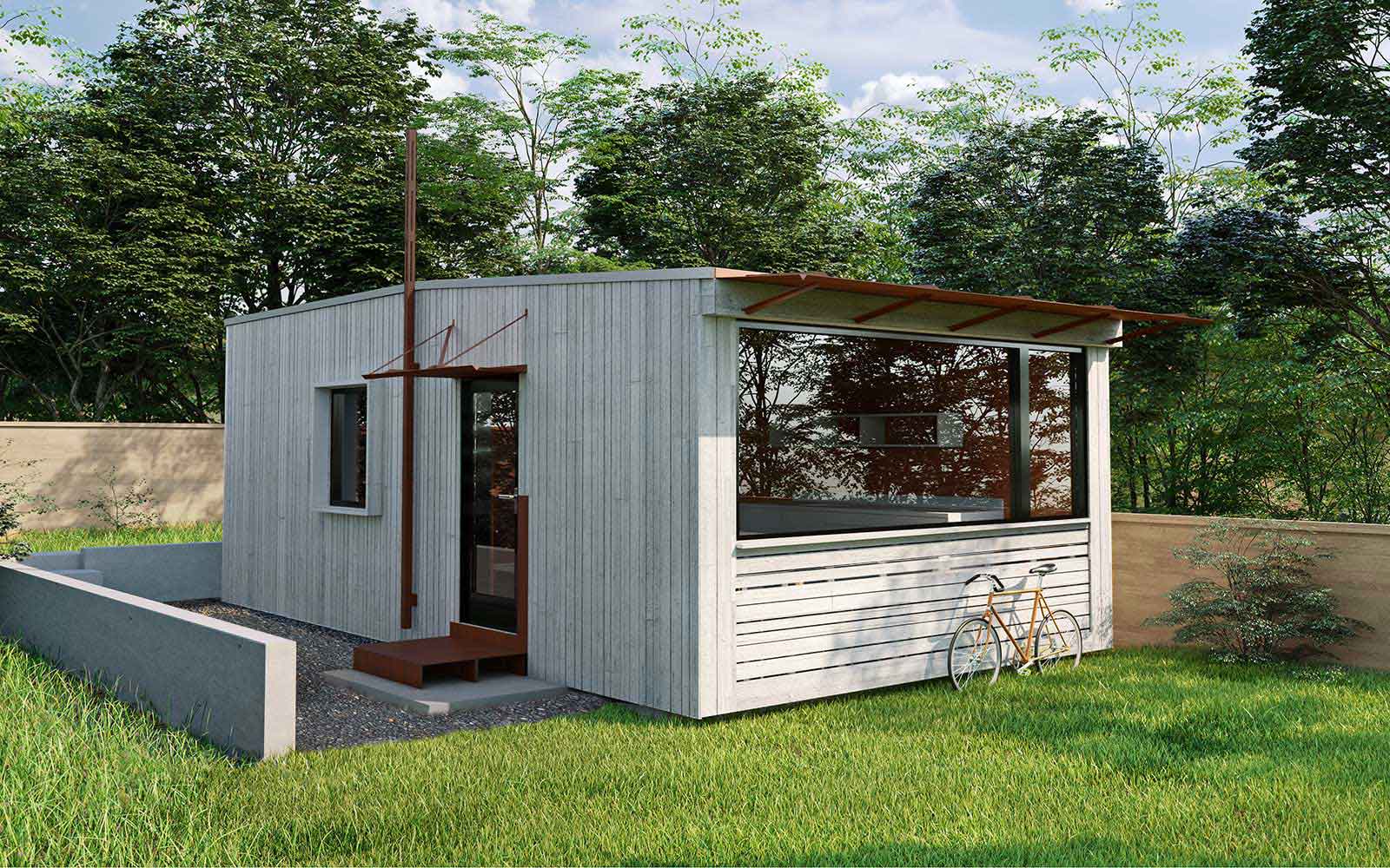 Casa prefabricada Mini casa modular sostenible LightHouse, 28-56 m² de Plant Prefab