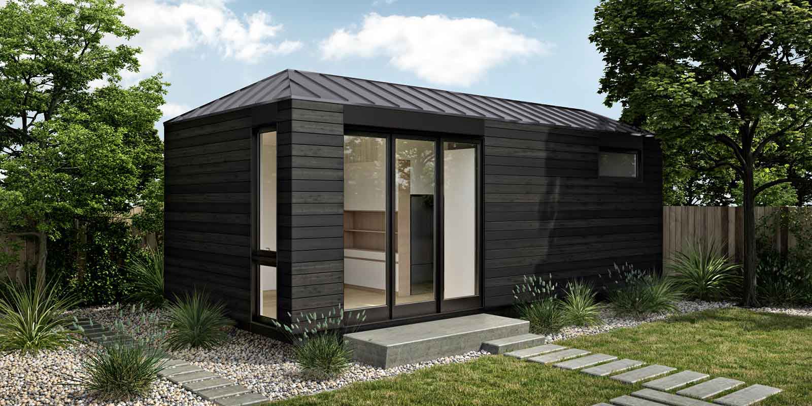 Casa prefabricada Casa modular sostenible LivingHome 10, 46 m² de Plant Prefab