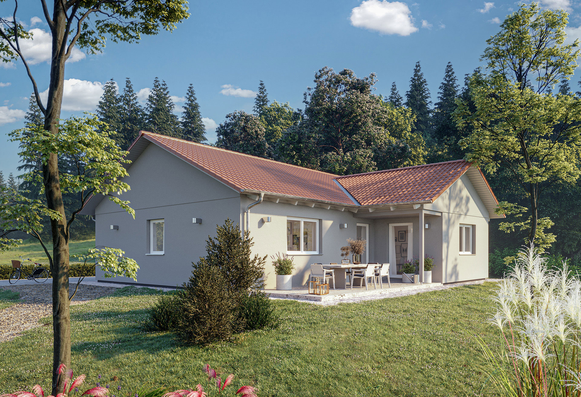 Casa prefabricada Aktionshaus E 10-115.7 (Bungalow en L) de SchwörerHaus