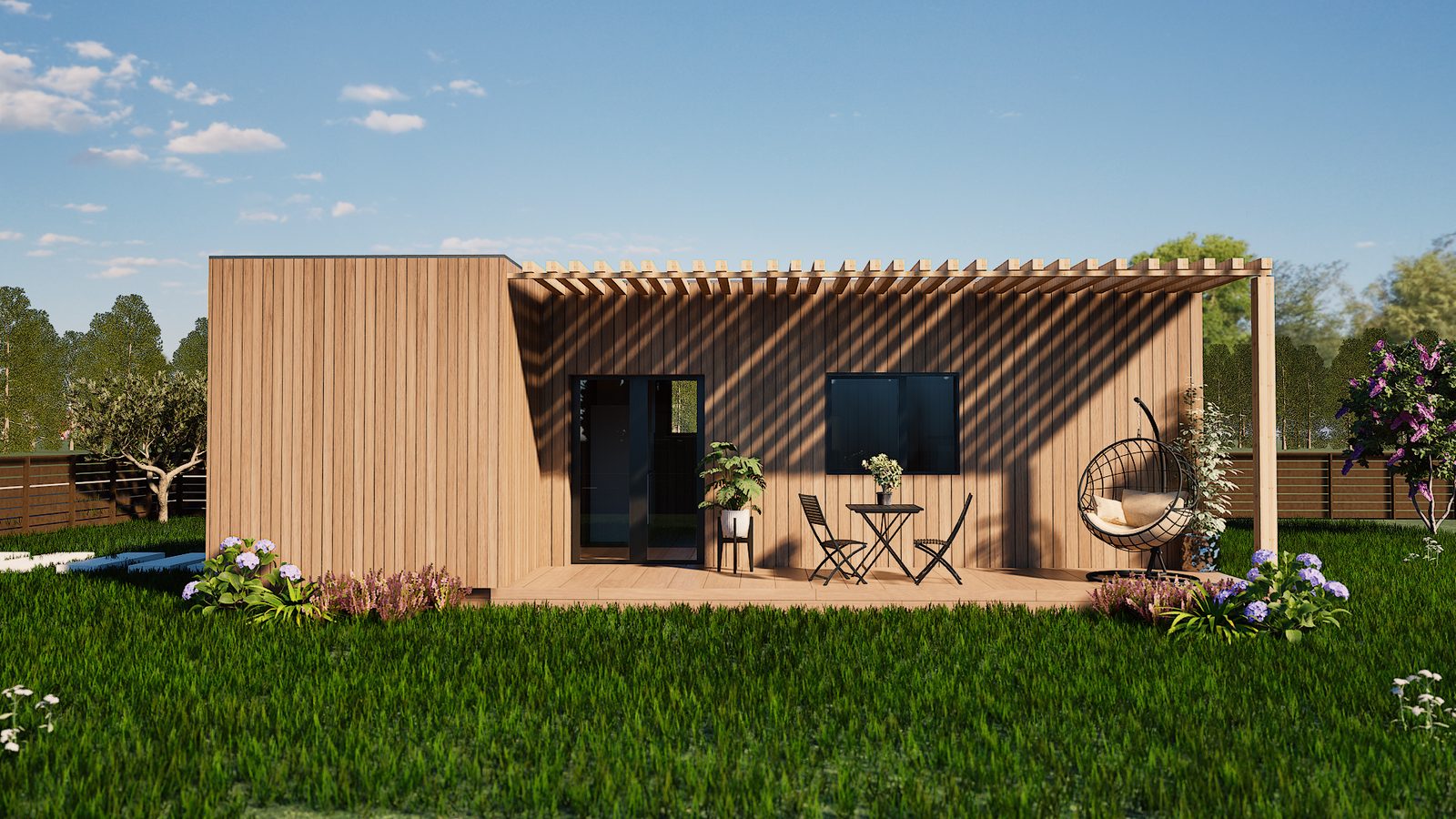 Casa prefabricada Casa modular de madera MOD T1, 60 m² de Senmar