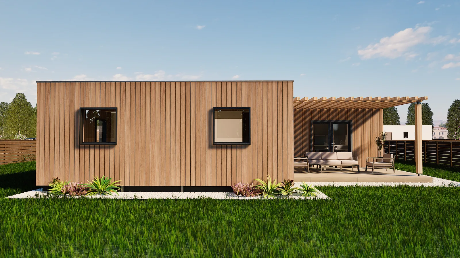 Modulares Fertighaus MOD T4 mit vier Schlafzimmern von Senmar