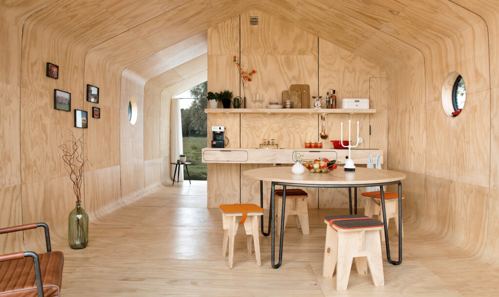 Casa prefabricada Casa modular de madera Bear, 25 m² de Wikkelhouse