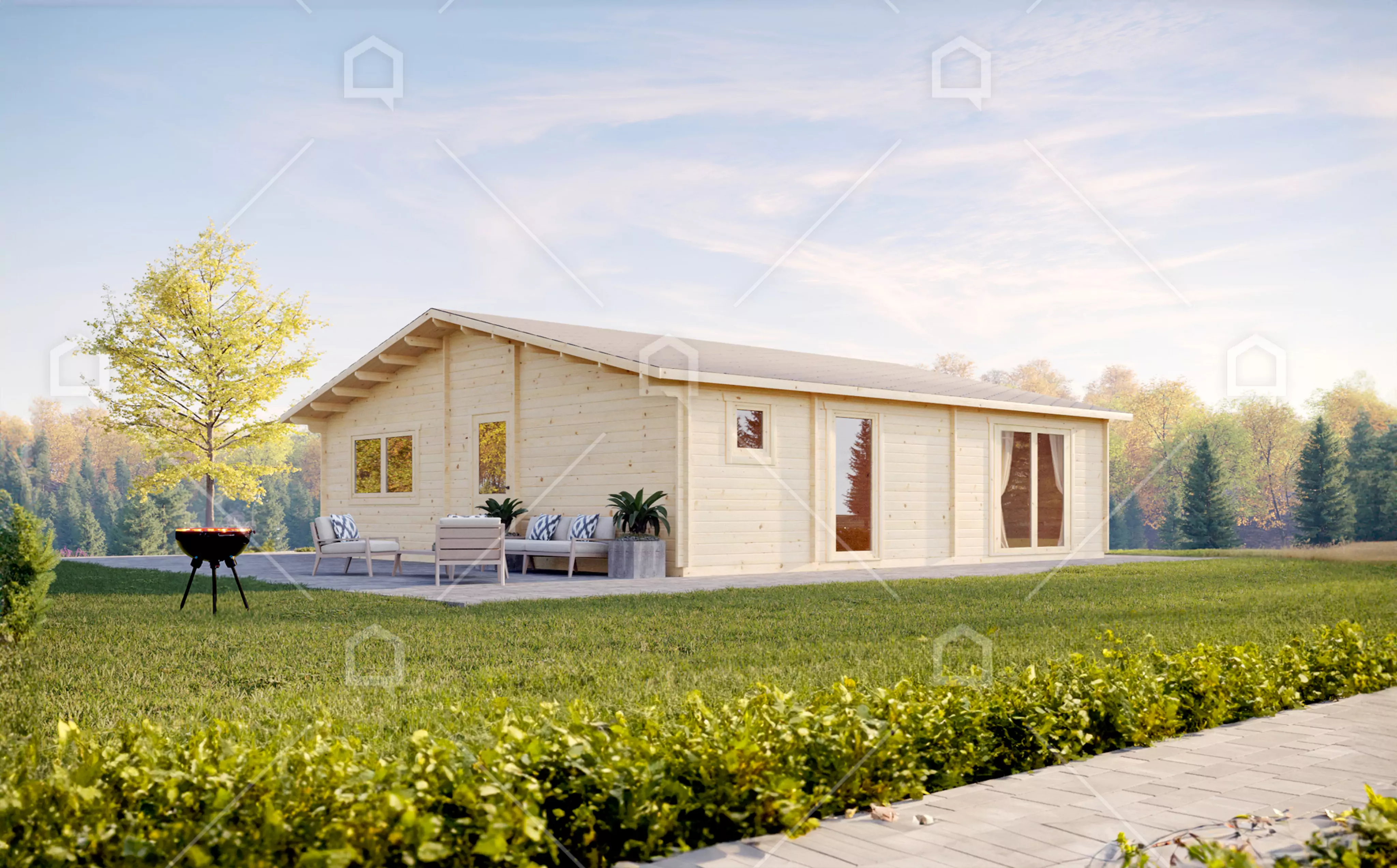 Casa prefabricada de madera Milk de 3 dormitorios de Maestro Casas · imagen 3