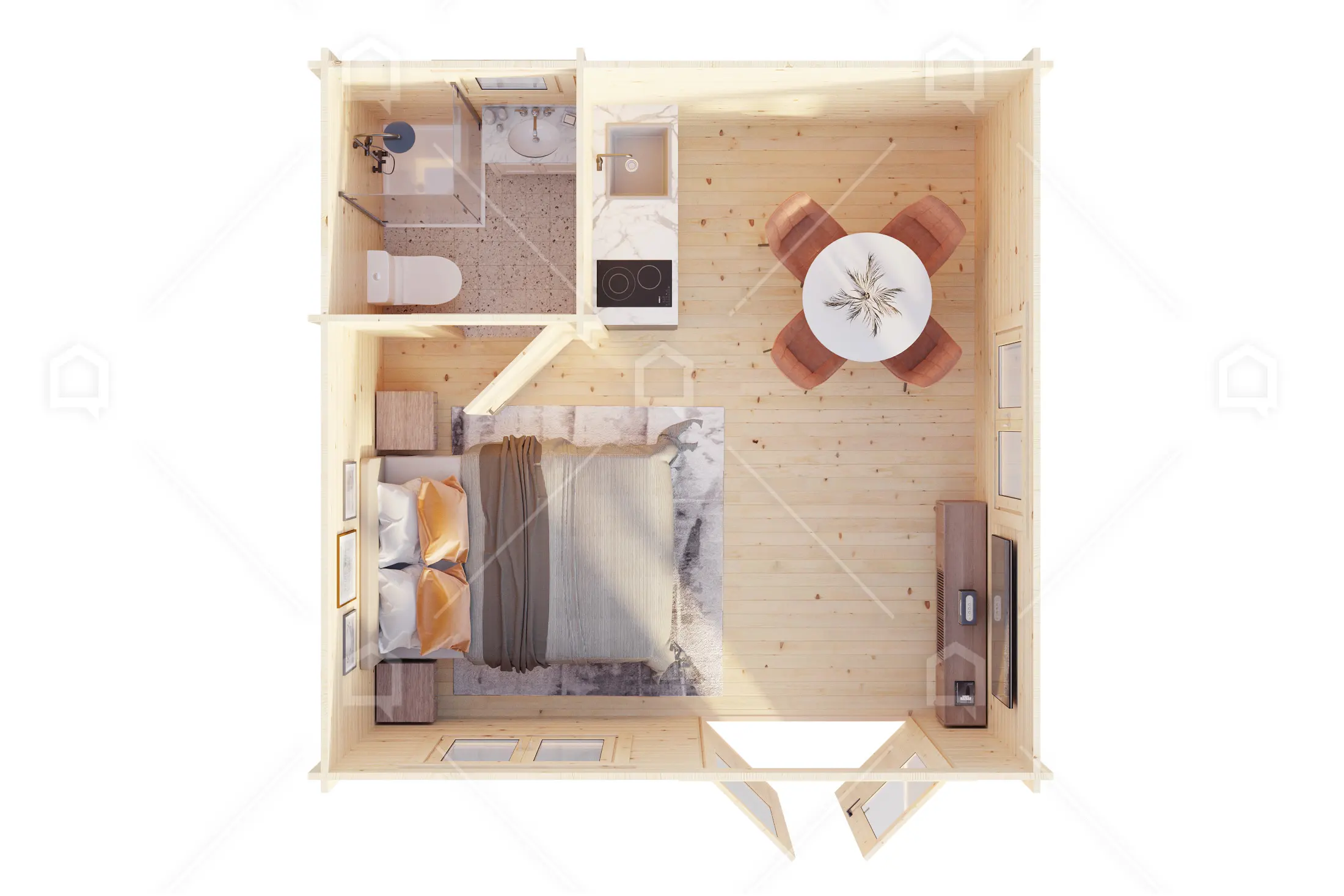 Casa prefabricada Estudio de jardín de madera Lantan de Maestro Casas · imagen 6