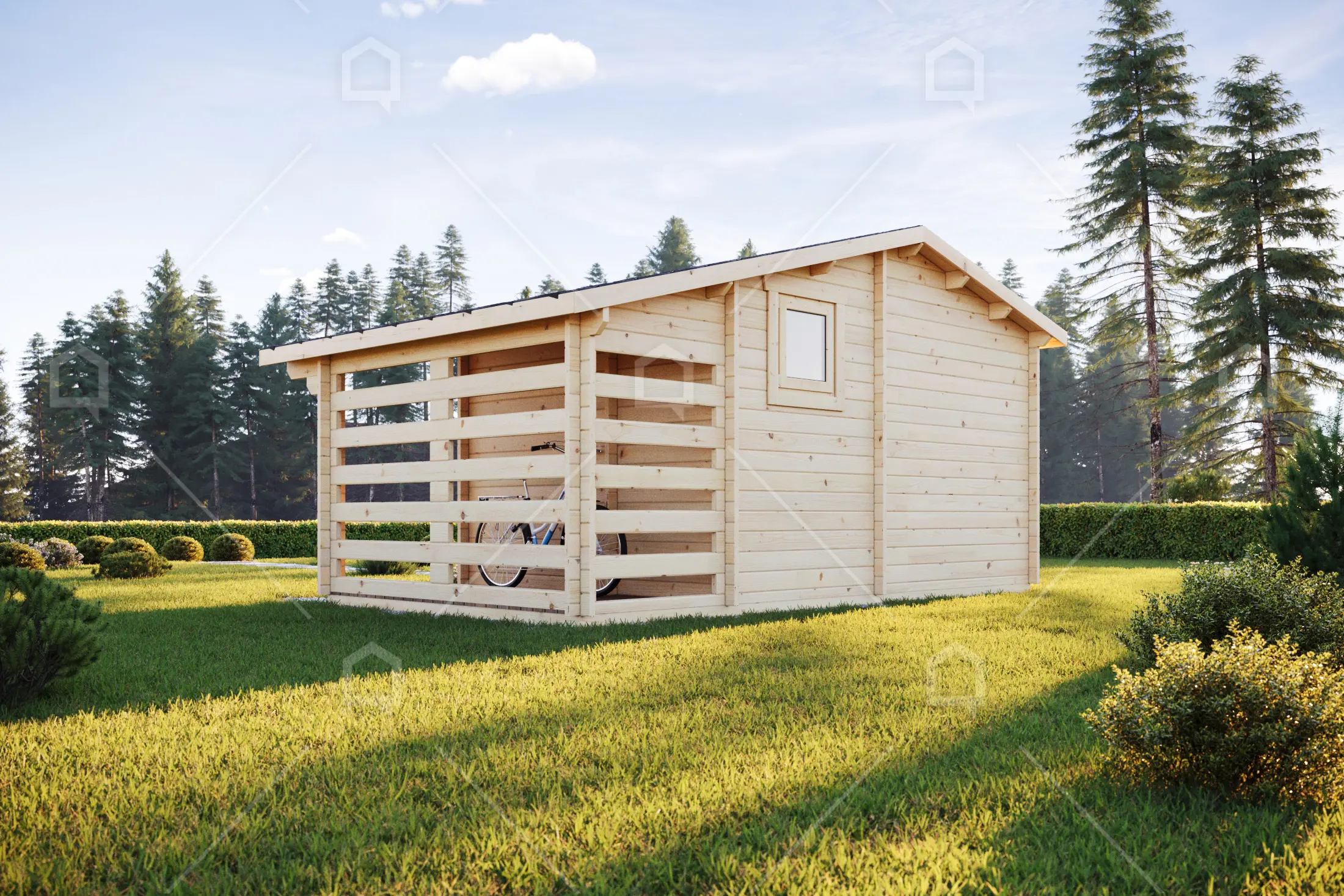 Casa prefabricada Caseta de jardín de madera con porche Claret de Maestro Casas · imagen 5