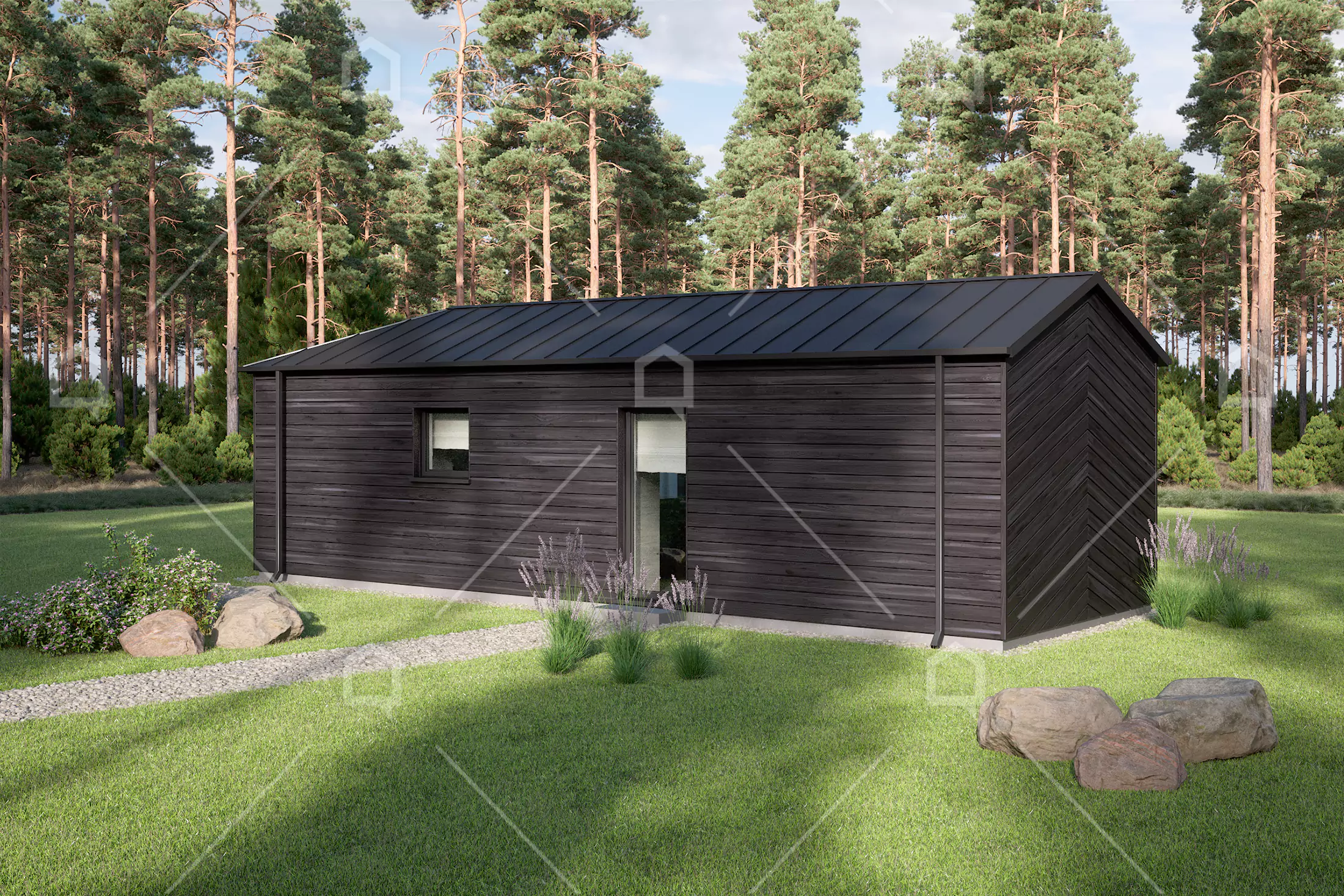Casa prefabricada de madera en L Magnum de Maestro Casas · imagen 3