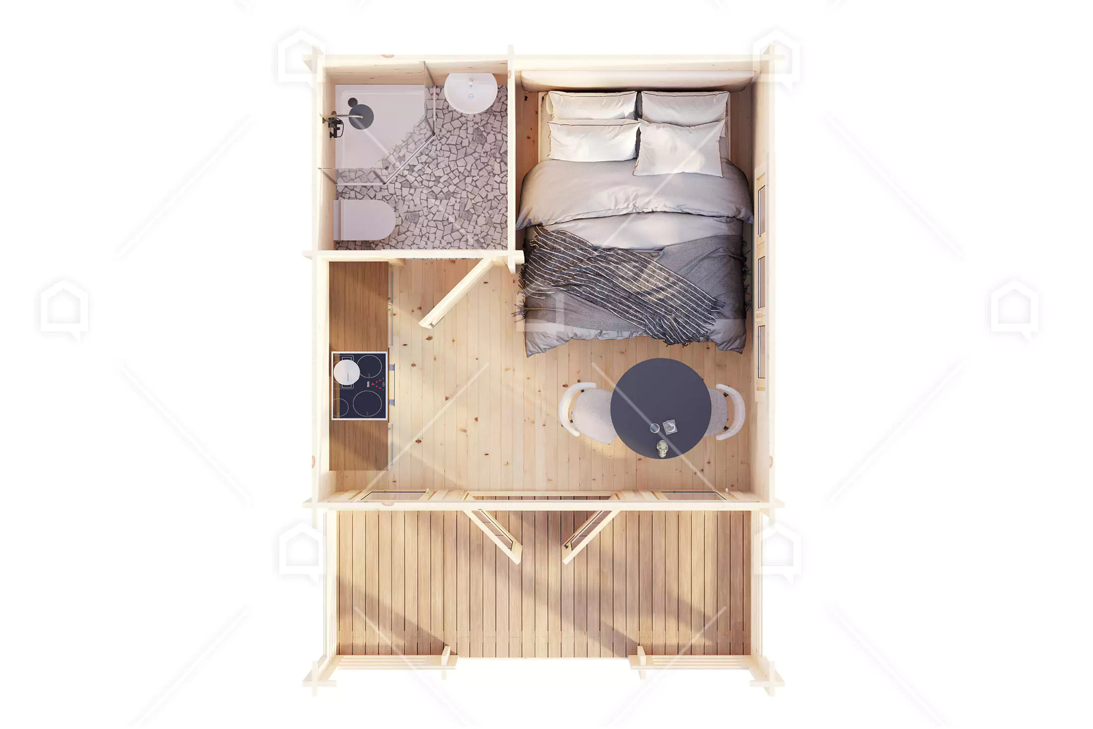 Casa prefabricada Caseta de jardín de madera Michigan de Maestro Casas · imagen 6