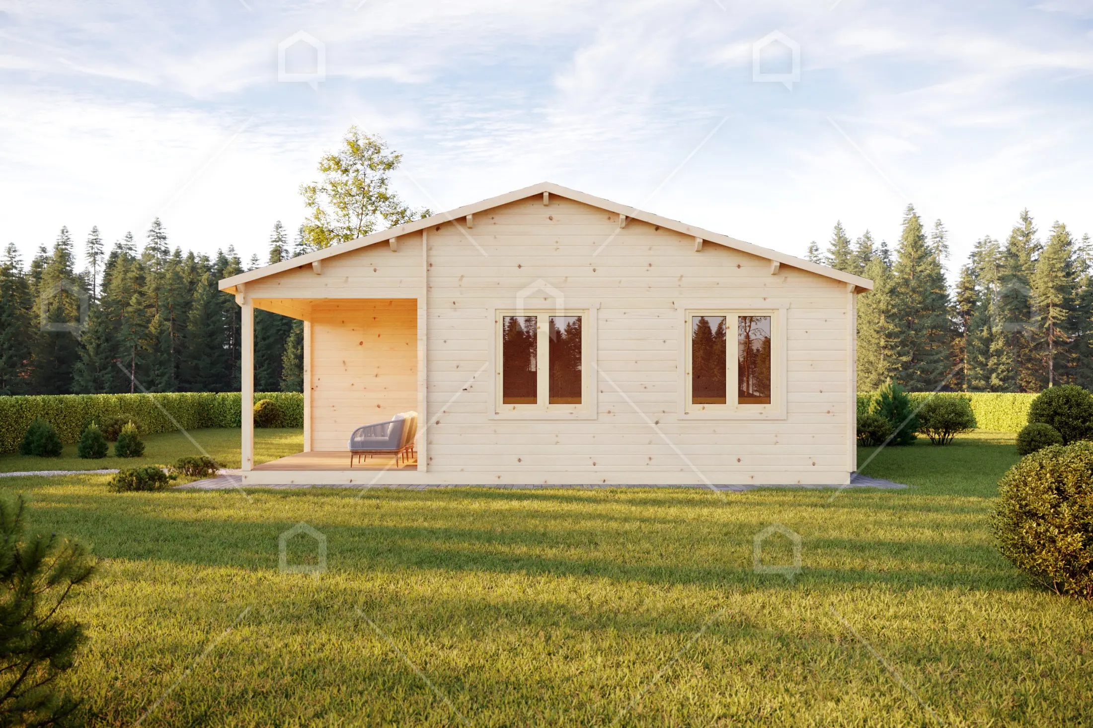 Casa prefabricada de madera Genil de 2 dormitorios de Maestro Casas · imagen 2