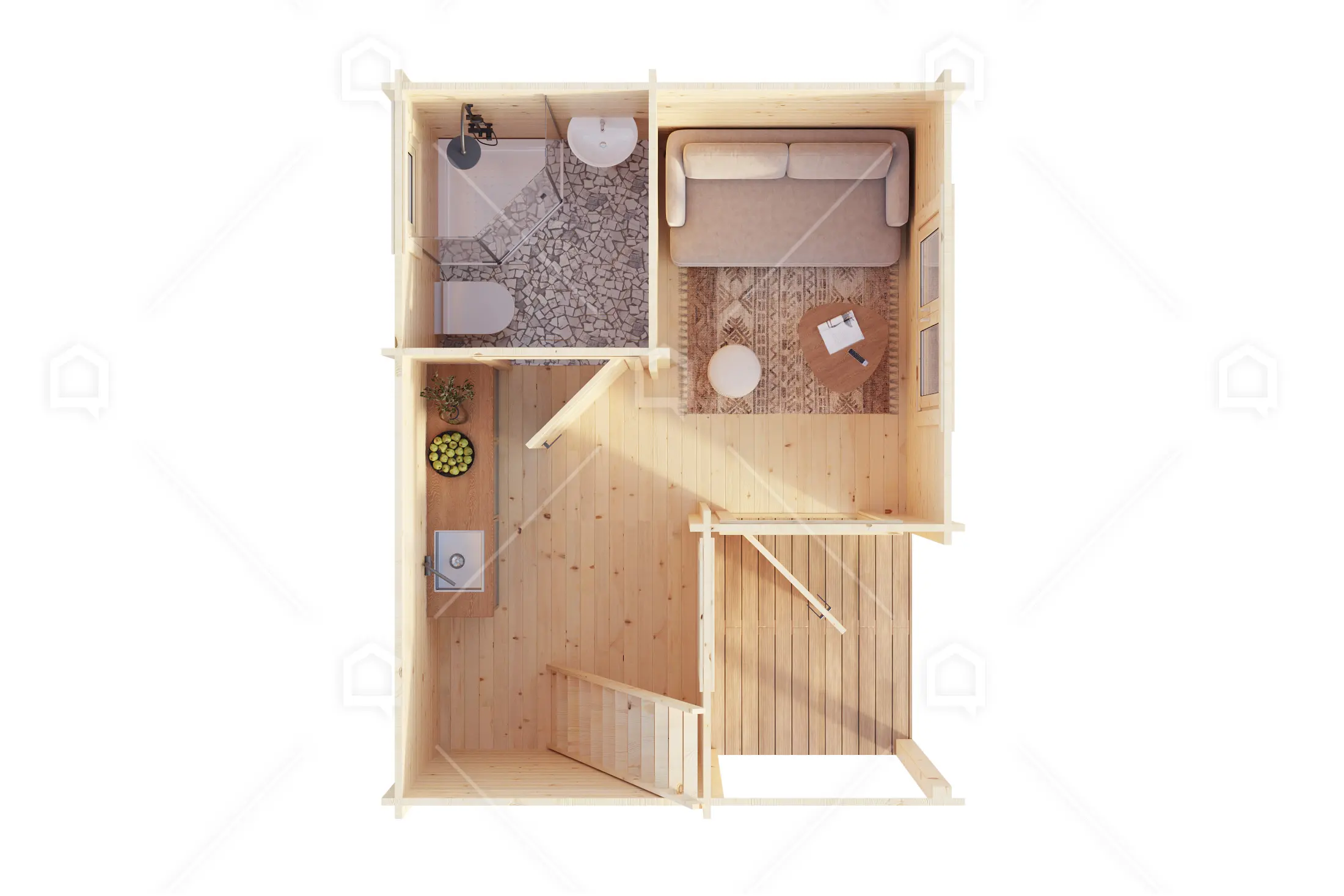 Casa prefabricada Mini cabaña de madera Covadonga de Maestro Casas · imagen 6