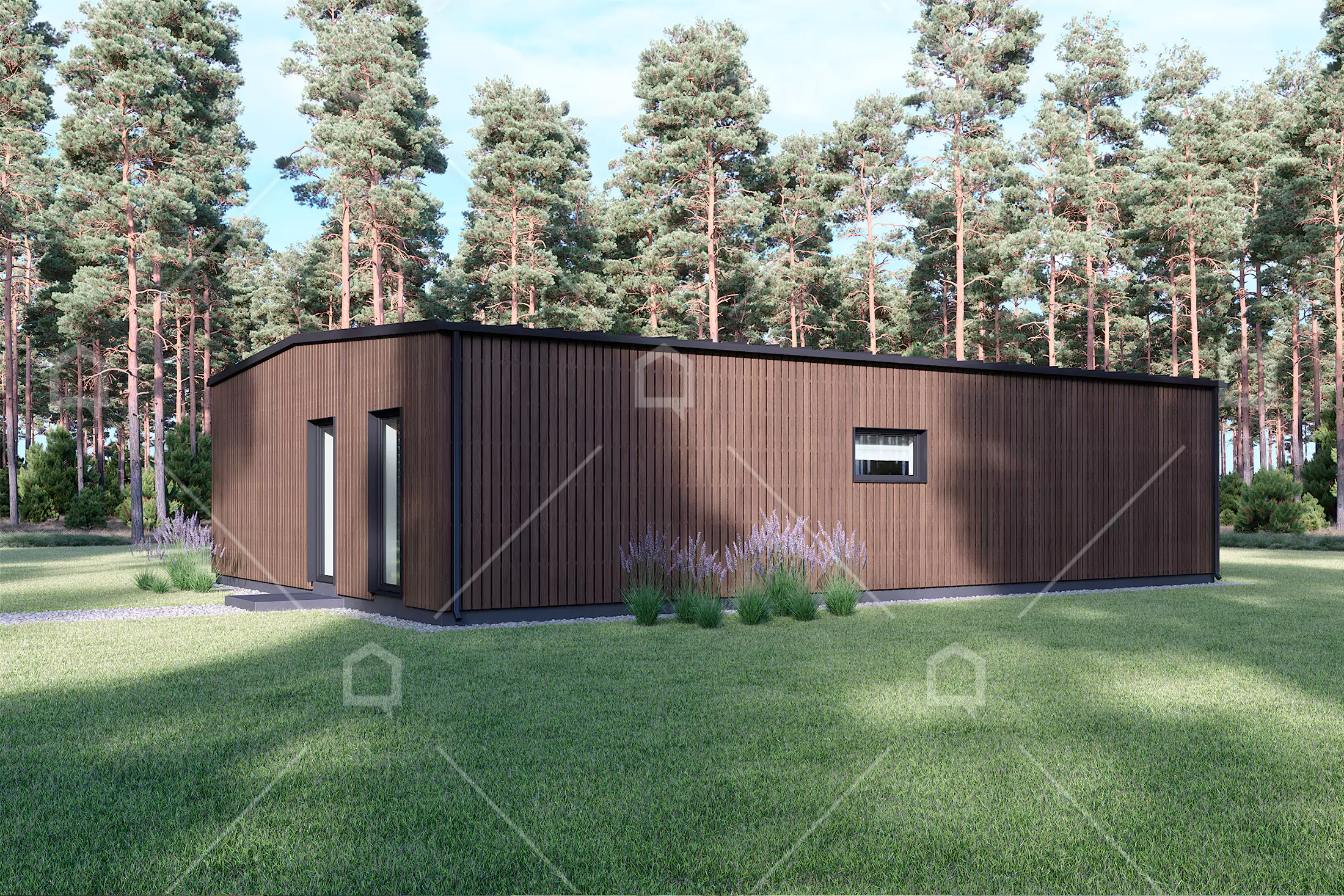 Casa modular de madera Aurora de 2 dormitorios de Maestro Casas · imagen 4