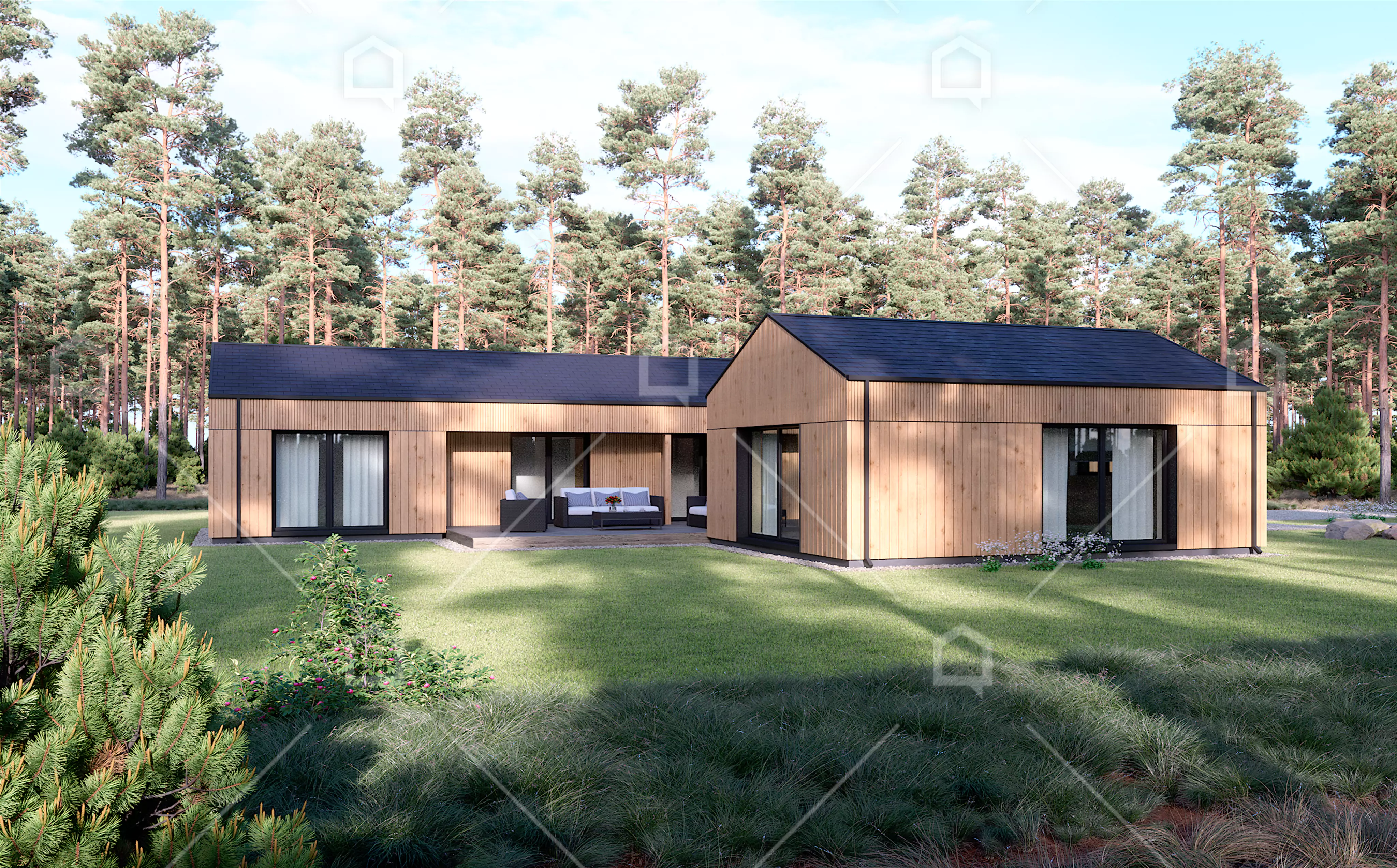 Casa prefabricada de madera Dione con garaje de Maestro Casas · imagen 2