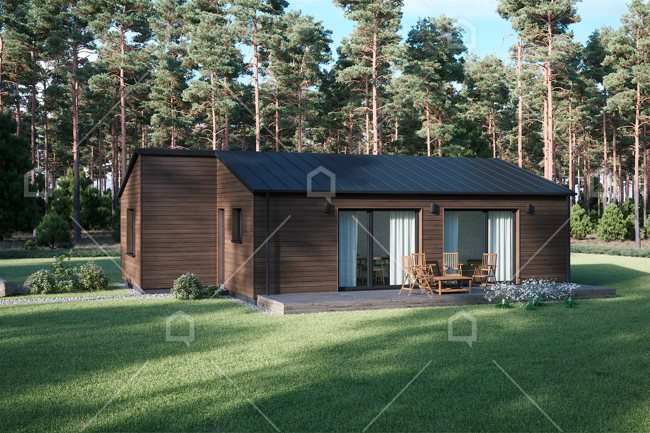 Casa prefabricada de madera Dakota de 78 m² de Maestro Casas · imagen 2
