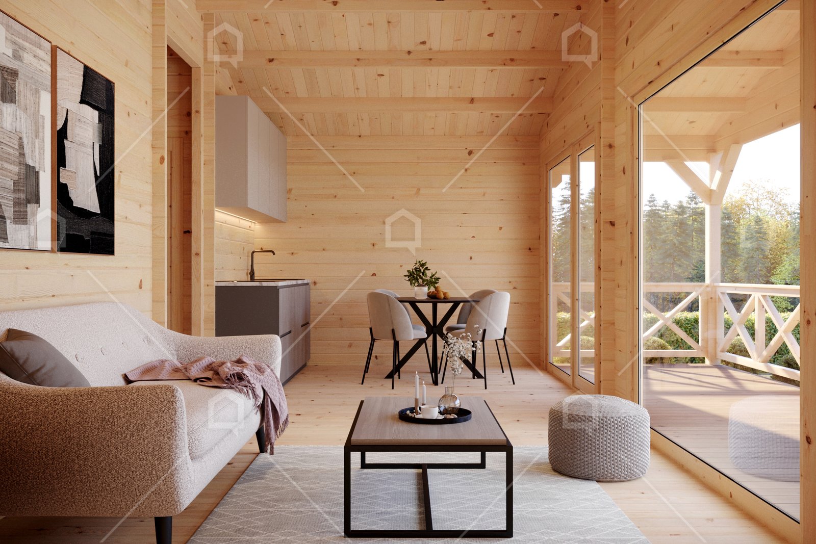 Casa prefabricada de madera Fargo de 2 dormitorios de Maestro Casas · imagen 6