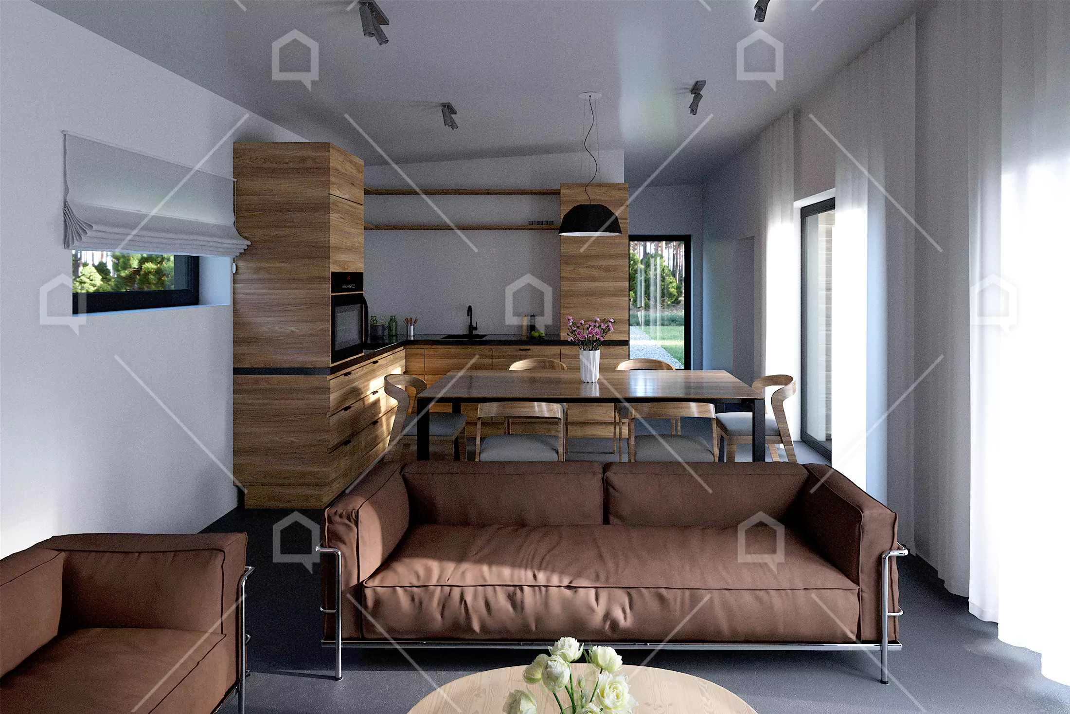 Casa modular de madera Aurora de 2 dormitorios de Maestro Casas · imagen 5