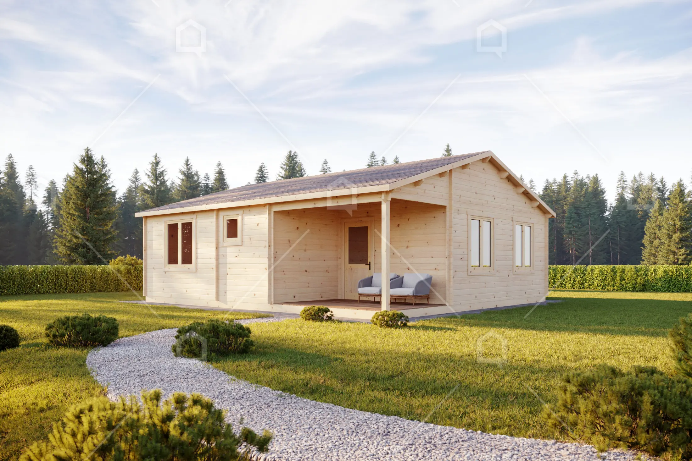 Casa prefabricada de madera Genil de 2 dormitorios de Maestro Casas · imagen 4